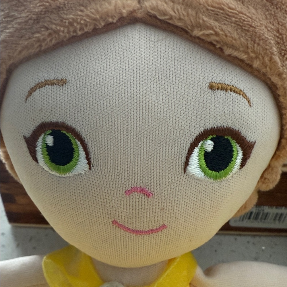 Disney Belle Plush Security Blanket Doll with Yellow and Purple Dress - Picture 7 of 7